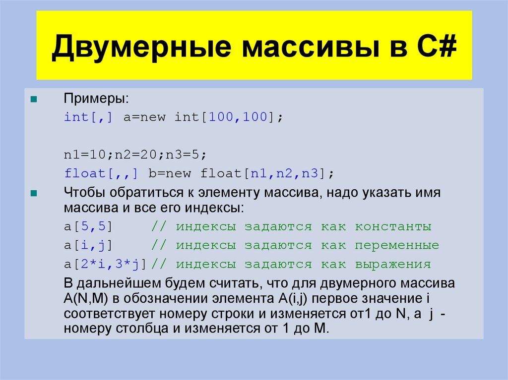 Int res c. Массивы в c. Задания массива в c. Двумерный массив c#. Одномерный массив в c#.