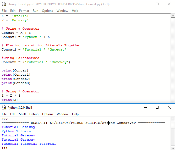 Python symbol in string