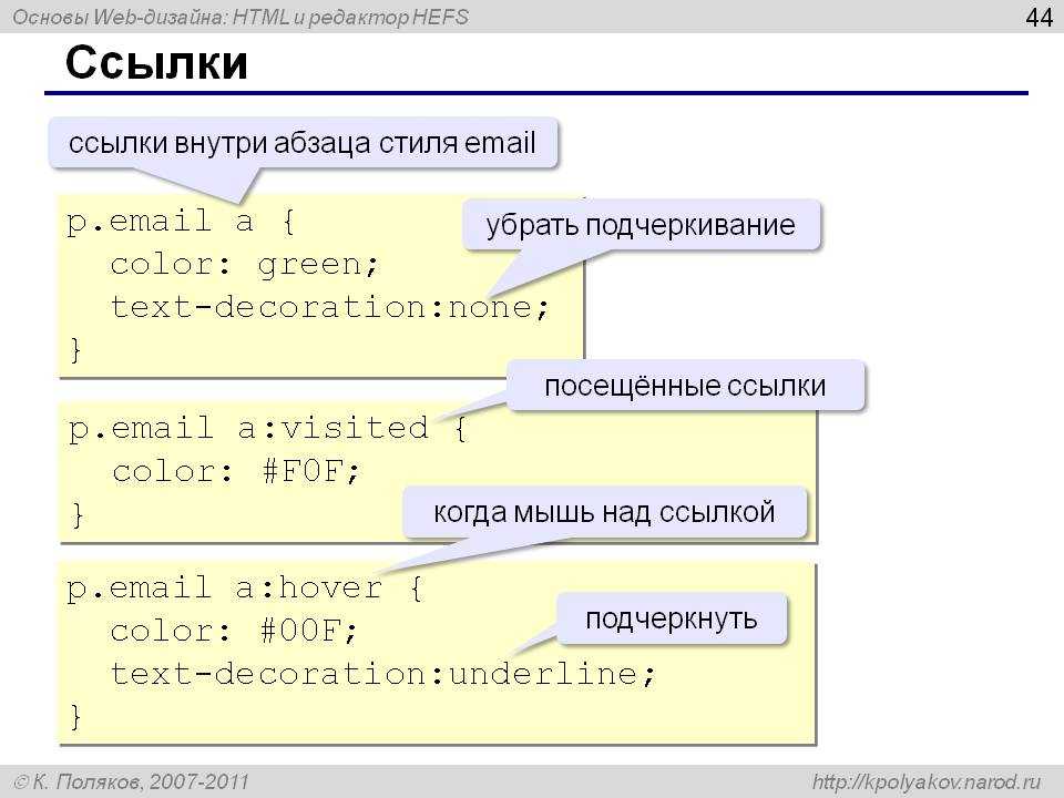 Как убрать ссылку в css