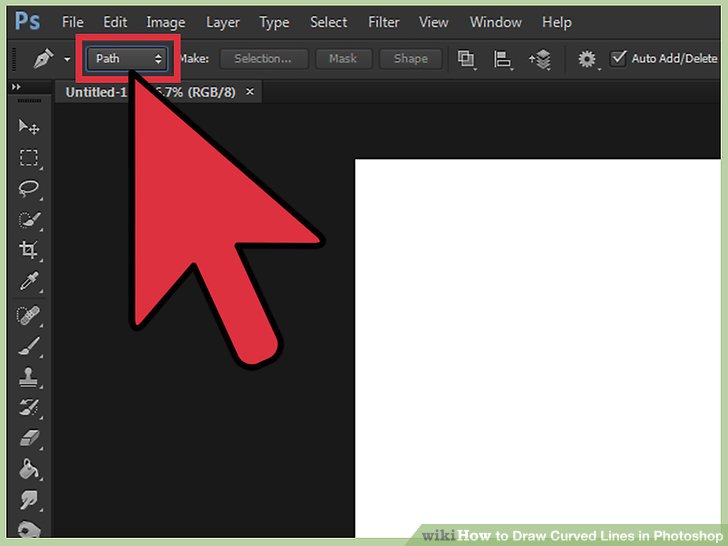Фотошоп как нарисовать кривую линию