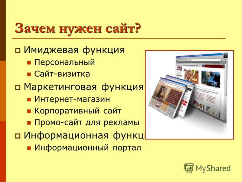 Презентация на сайте