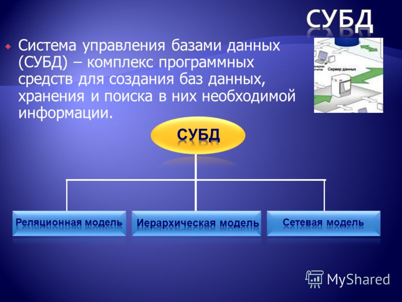 Что обязательно должно входить в субд процессор языка