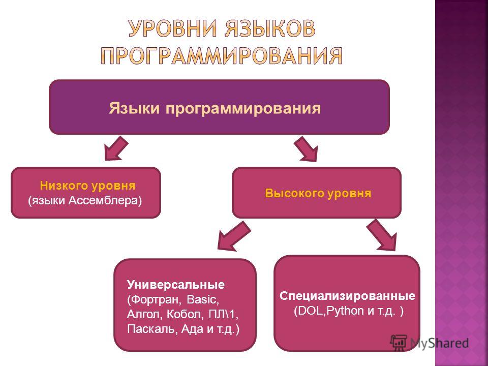 Языки программирования презентация 8 класс