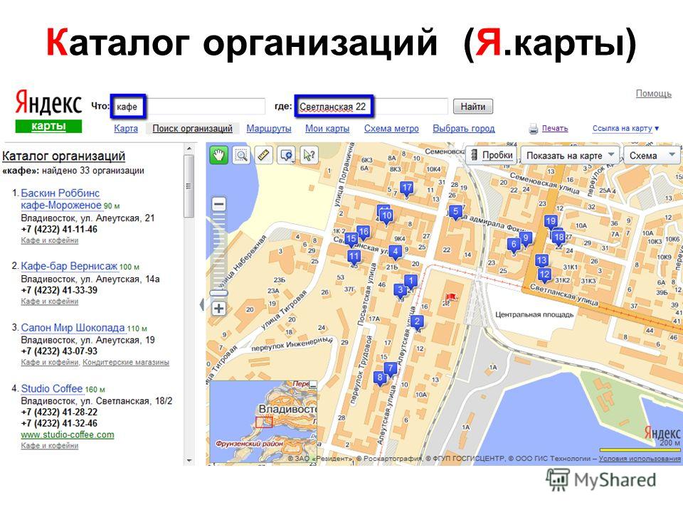 Интерактивная карта предприятия