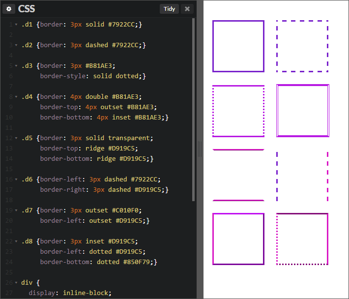 Параметры изображения css