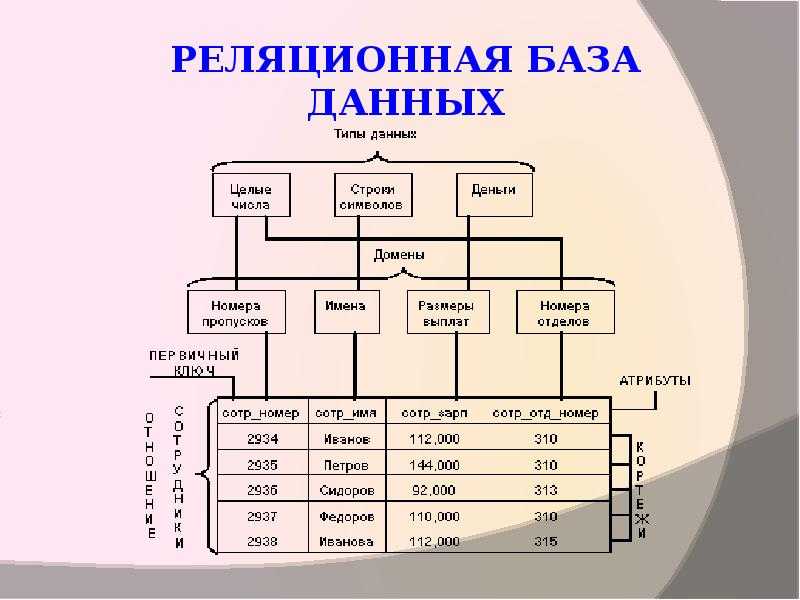 Схема реляционная база