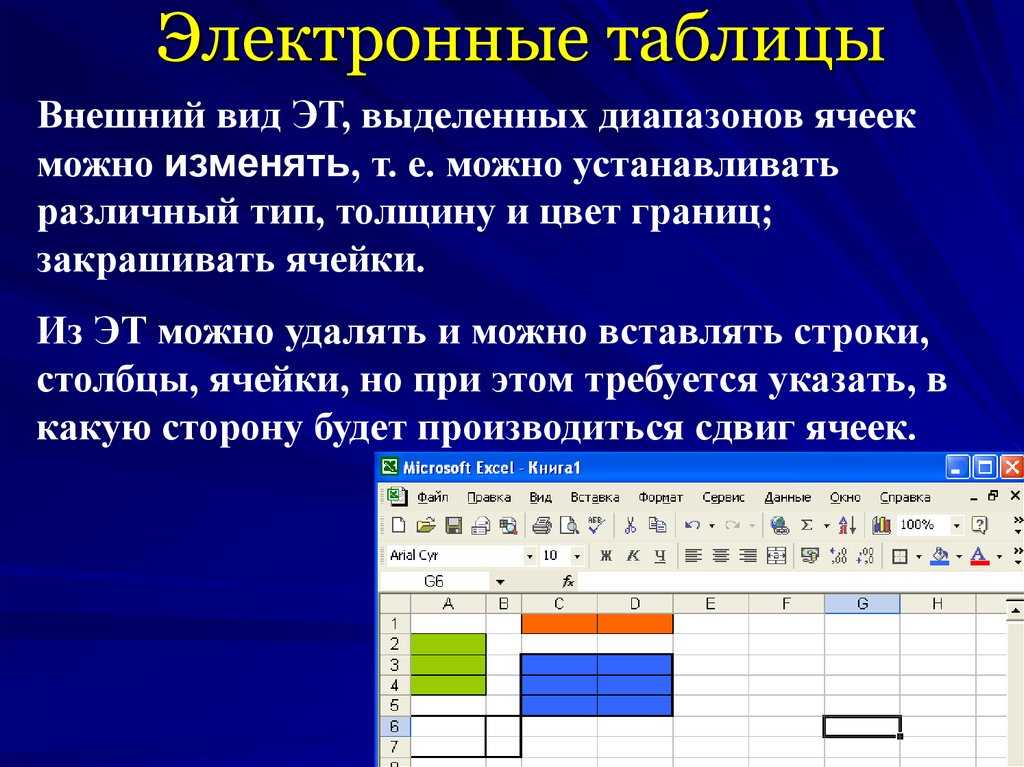 Презентация на тему excel по информатике