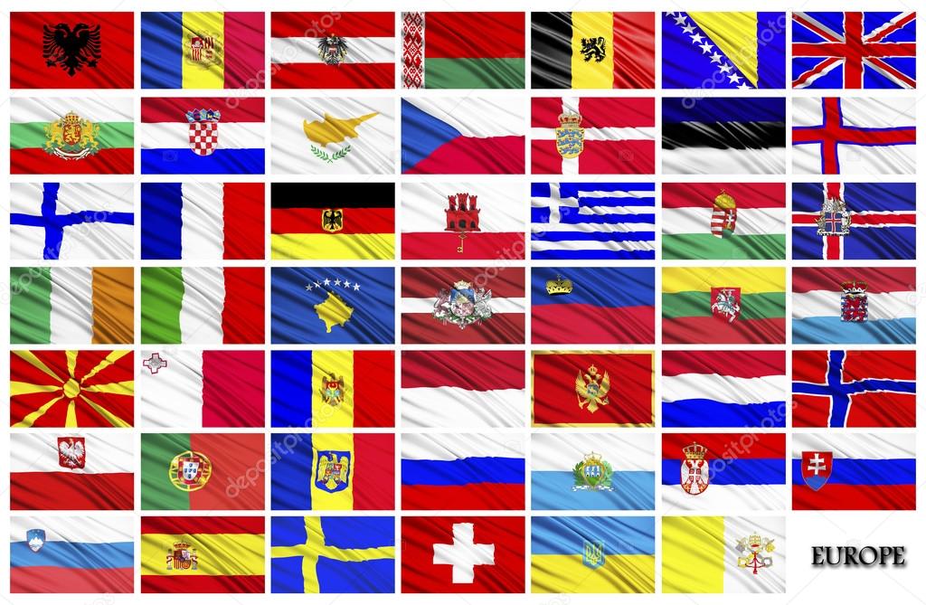 Флаги европы фото государств с названиями