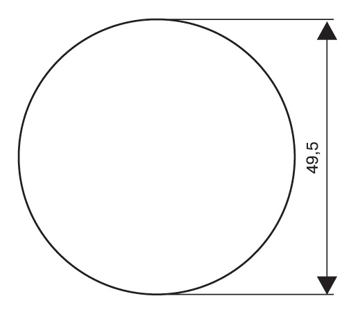 Как на трубе нарисовать круг