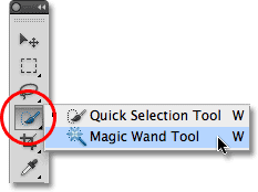 Опция Magic Wand