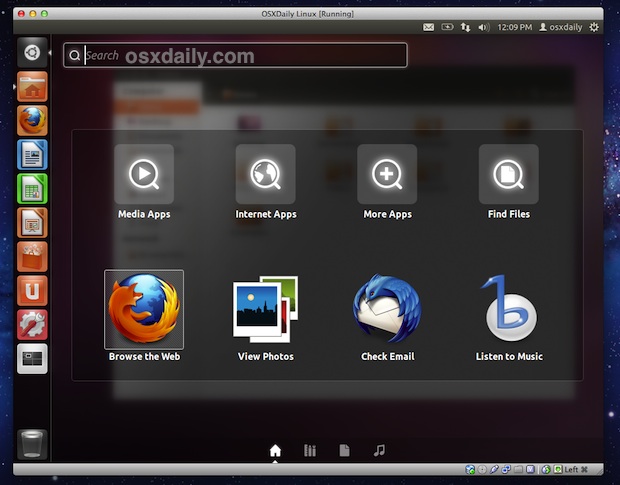 Ubuntu Linux desktop