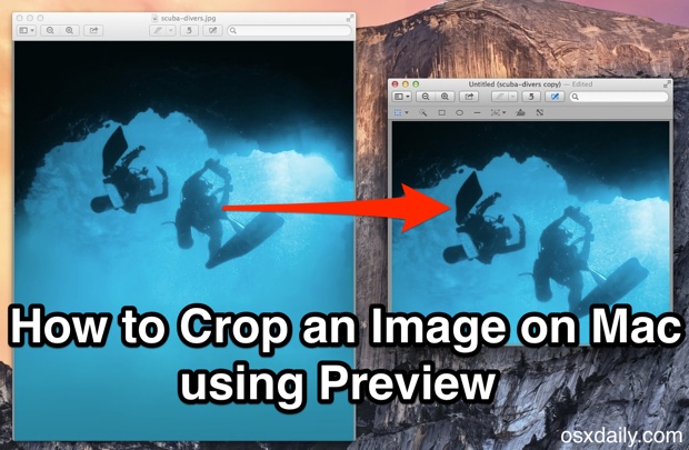 Crop an image on Mac OS X with the Preview app