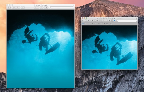 Cropping images in Mac OS X Preview