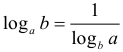 Формула Свойства логарифмов