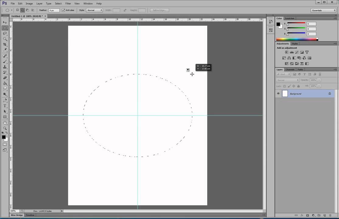 Photoshop как нарисовать круг