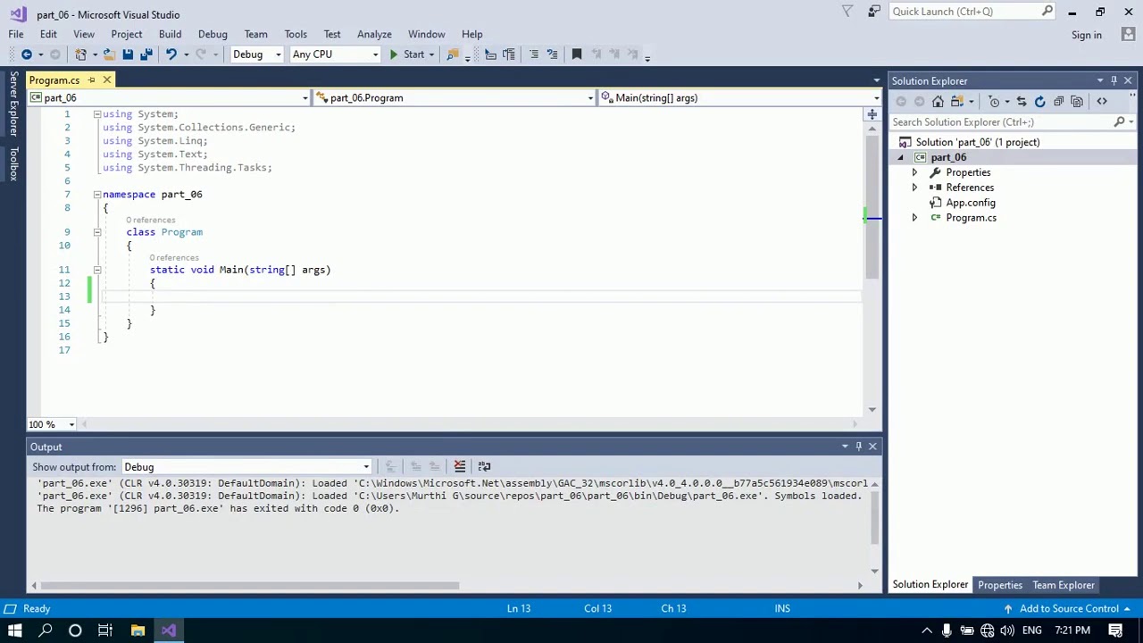 Создание базы данных в visual studio 2019