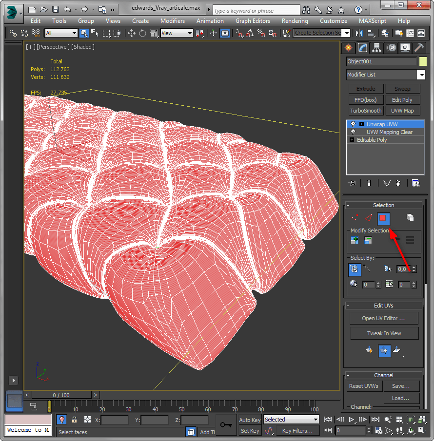 Как наложить разные текстуры на один объект 3ds max