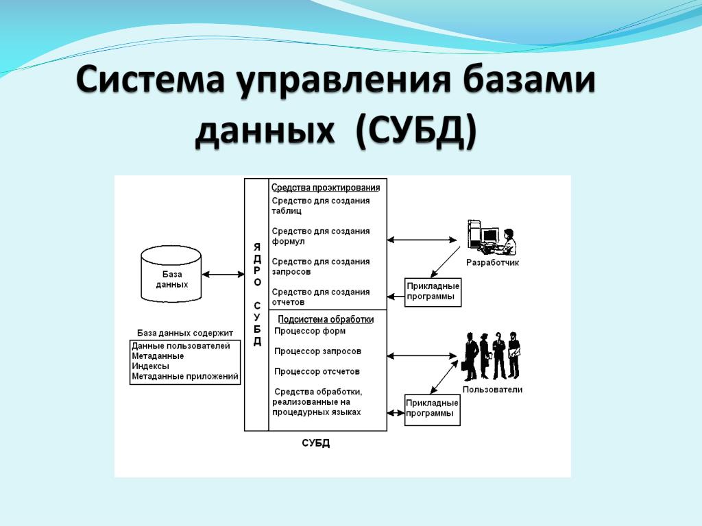 В файл серверных субд сервер только что делает но не участвует в обработке данных