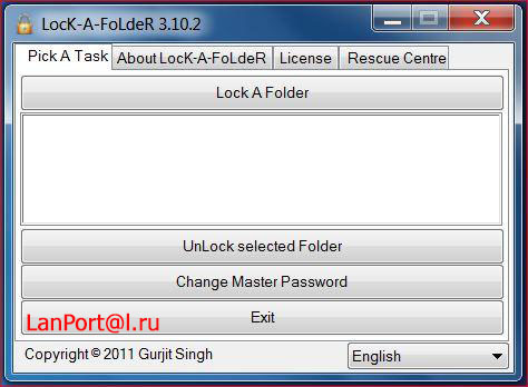 Приложение Lock-a-Folder