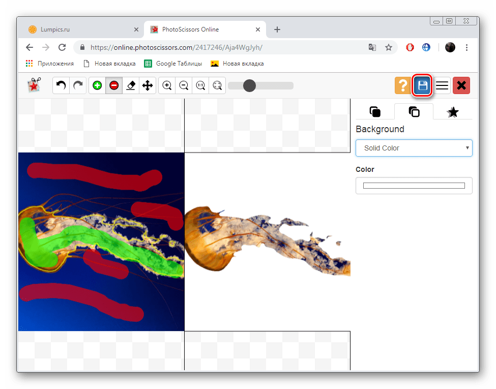 Обрезка фотографии по контуру