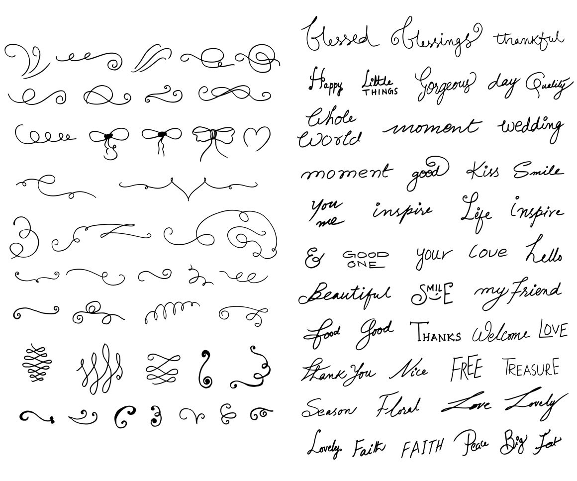Узоры для красивого почерка