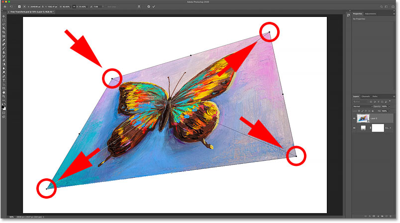 Adobe photoshop повернуть изображение