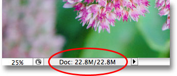 The document size remains unchanged using adjustment layers. Image © 2009 Photoshop Essentials.com.