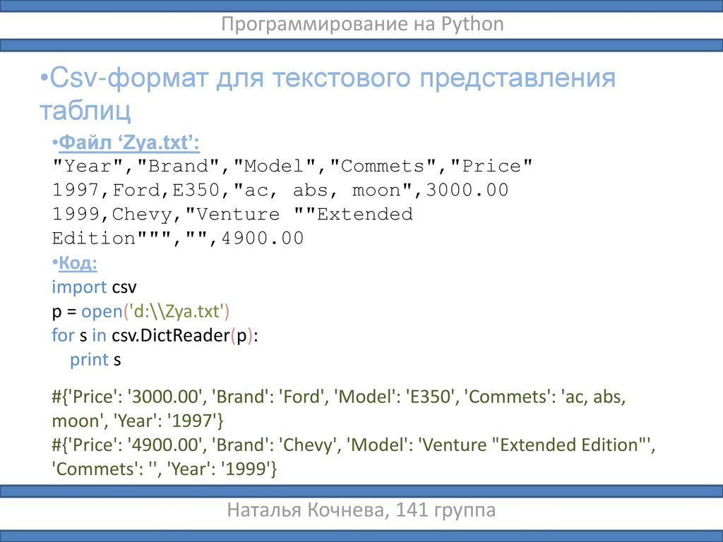 Работа с файлами в питоне презентация