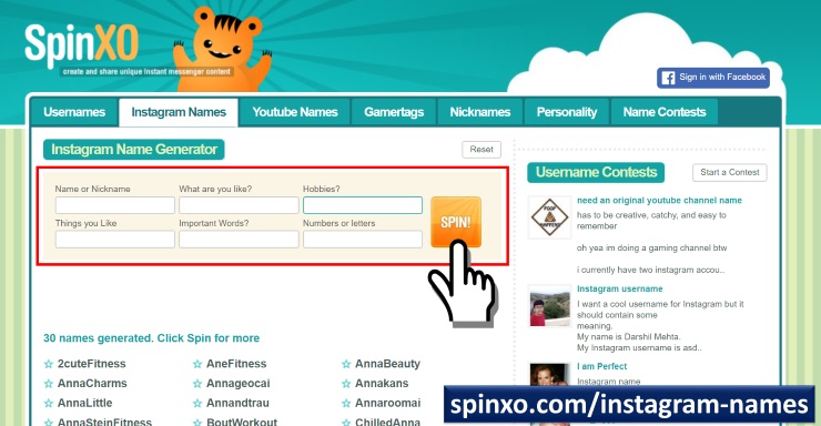 Инстаграм имя пользователя какое придумать