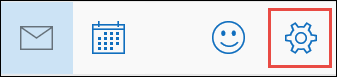 Значок "Параметры почты Outlook"