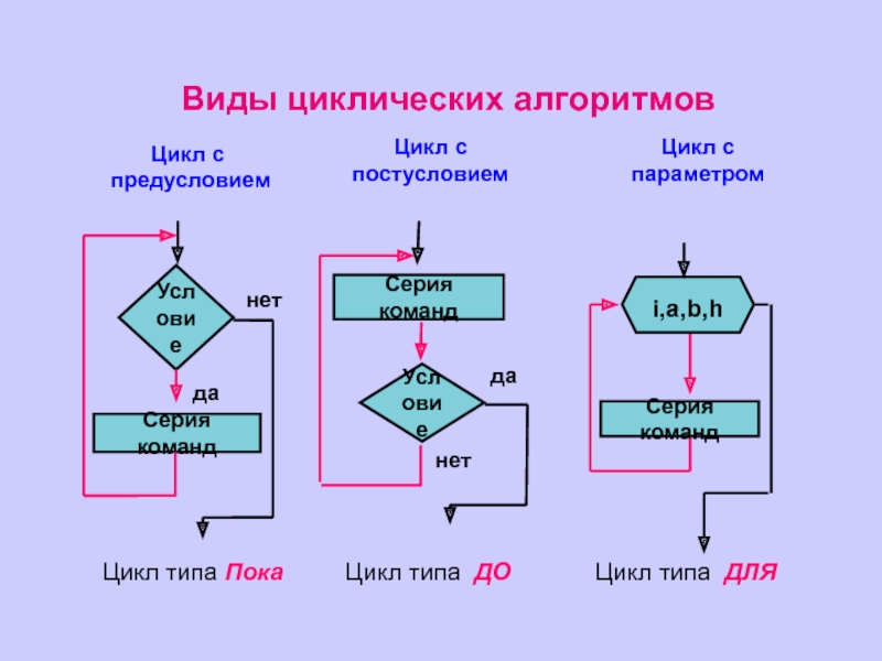 Блок схема цикла while c