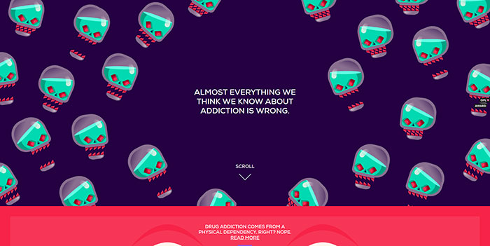 addiction_mobydigg_de Some Of The Best One Page Websites Designs For Inspiration