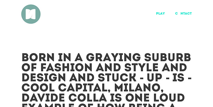 davidecolla_com Some Of The Best One Page Websites Designs For Inspiration