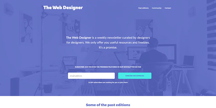 the-webdesigner_co Some Of The Best One Page Websites Designs For Inspiration