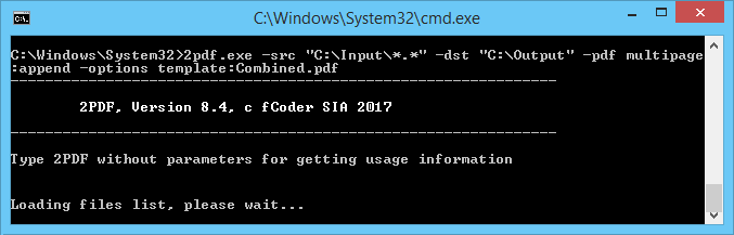2PDF — консольная утилита, которая объединяет файлы Acrobat PDF или изображений в один PDF-файл