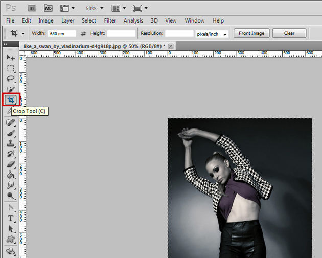 Фотошоп как кадрировать изображение