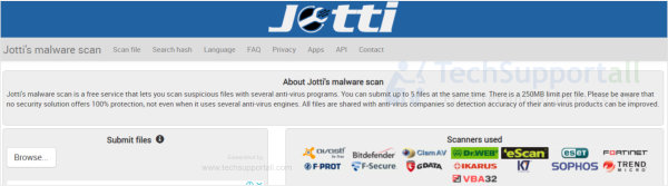 Jotti - Multi engine online scanner