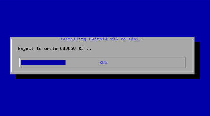 Installing Android-x86 to sda1