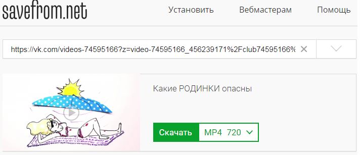 внешний вид savefrom