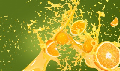 апельсин брызги капли