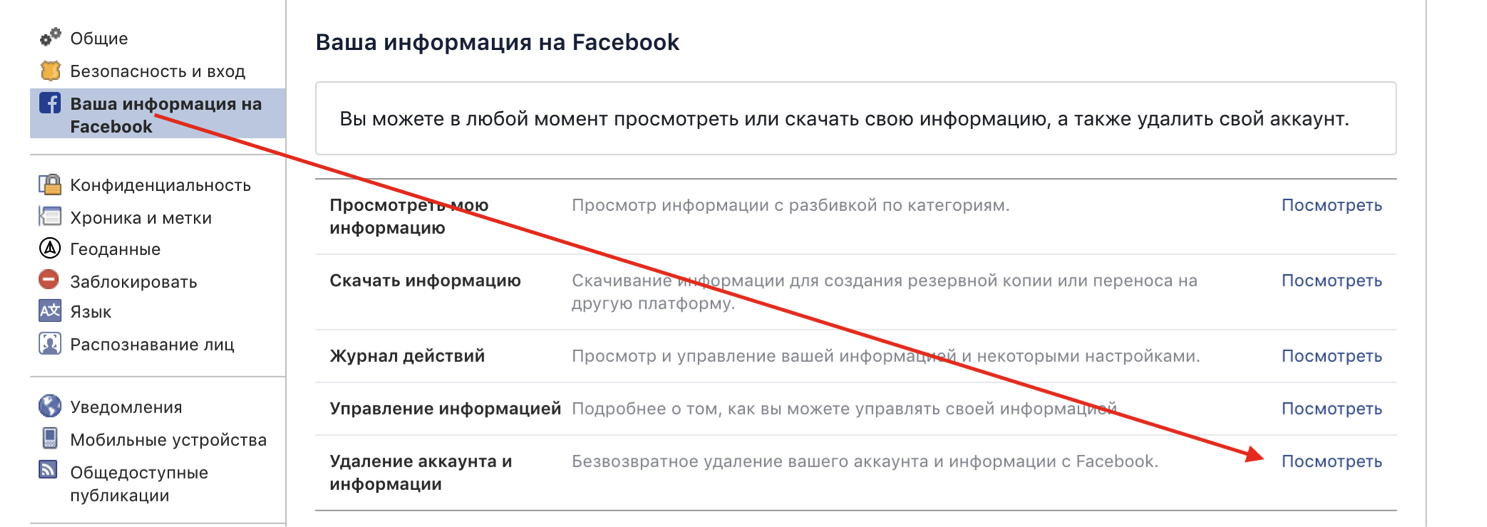 Как удалить спрашивай ру страницу с телефона навсегда